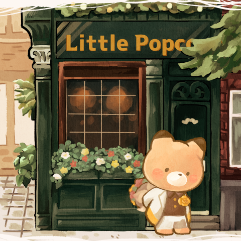 Lota - JINART展覽，小玉米花區主視覺插圖