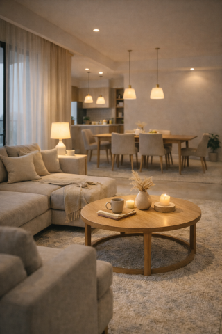 SFL-AI／系統分析顧問 - 空間沒有刻意表現什麼風格，而是把日常需要的功能都放在剛剛好的位置。
坐下來的那一刻，你會知道這是一個不需要適應的家。