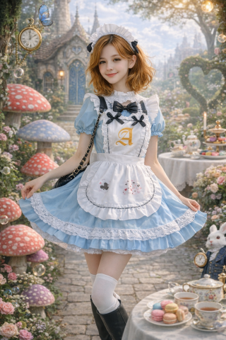 SFL-AI／系統分析顧問 - 以童話場景與角色造型為核心，將服裝、色彩、情境與角色氣質整合成完整的視覺世界。
這類設計常用於品牌角色、IP形象、主視覺或故事型專案，讓畫面本身就能說一個故事。
