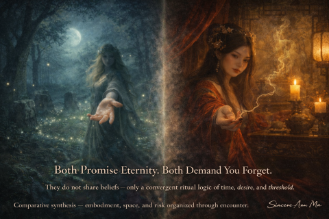 SFL-AI／系統分析顧問 - 圖中透過角色、色彩與空間的對比，將抽象的選擇轉化為可感受的視覺情境，常用於討論品牌定位、人生決策或策略方向，協助使用者理解「選擇」本身即是一種設計。