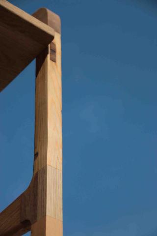 Dsoul_Worker - 舊檜木窗拼新木開放收納櫃（檜木拼橡木）
細節5