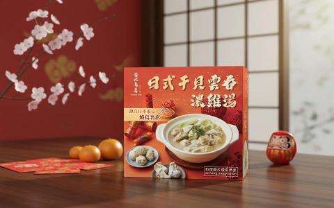 Tso - 日式干貝雲吞濃雞湯包裝設計