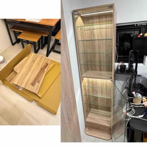 慶 傢俱組裝 - 1/28中正區 （合馬 LED公仔展示櫃