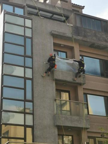 嵐玥工程 - 外牆施工前防護