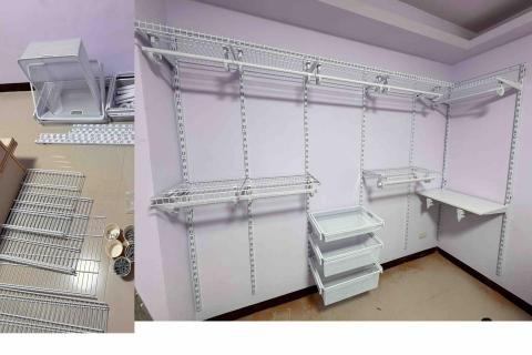 慶 傢俱組裝 - 1/28中正區 （淘 開放式鐵架簡約衣櫃上牆