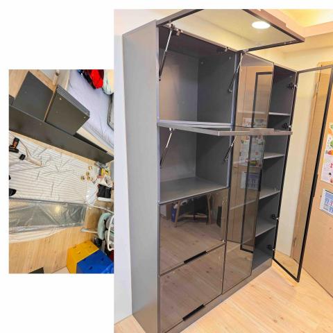 慶 傢俱組裝 - 1/11 松山（淘 玻璃展示櫃2件