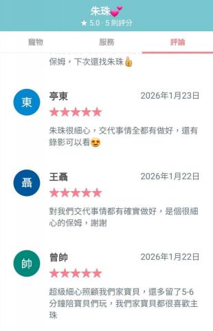 朱珠 - 感謝客戶的評價與認同，小寶貝們都好可愛呀！！