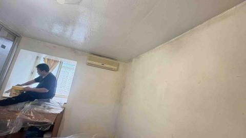 油漆職人阿國 - 大安區360客戶劉小姐套房油漆施工現場