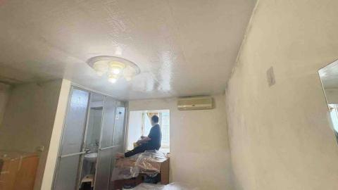 油漆職人阿國 - 大安區360客戶劉小姐套房油漆施工現場