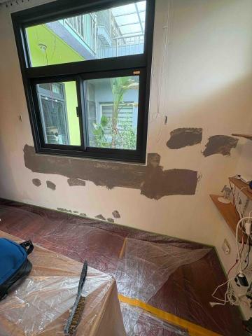 油漆職人阿國 - 陽明山新安路83業主家壁癌處理整間粉刷