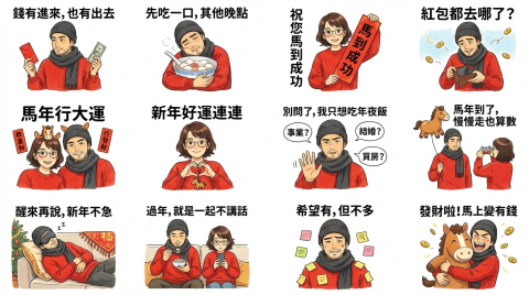 文影人兒工作室 - LINE貼圖作品之一