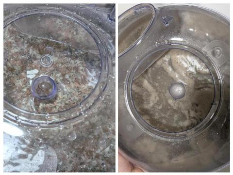 蟎布住 - 除塵蟎清水施工後吸附髒污狀況