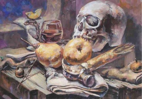 Ray - 不透明水彩示範