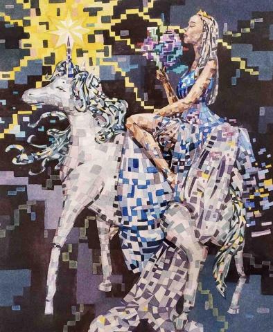 Ray - 馬賽克風格畫示範