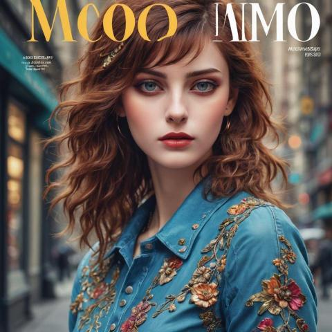 綺雲AI|VI設計工作室 - 雜誌封面女郎設計