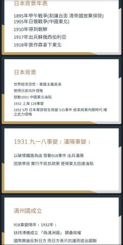 鄭宇廷 - 我和好友共製在我們高中自創的讀書群裡，邊和群內朋友講解邊打上的中國近代史簡報