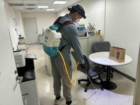 豪家在環衛股份有限公司 - 辦公大樓消毒作業