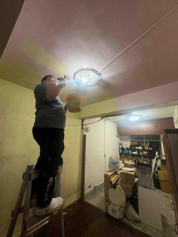 油漆職人阿國 - 板橋區金門街案場房間改色粉刷