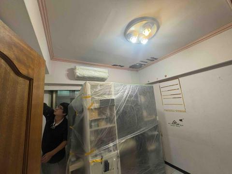 油漆職人阿國 - 蘆洲區永樂街38巷案場粉刷天花板水泥批土