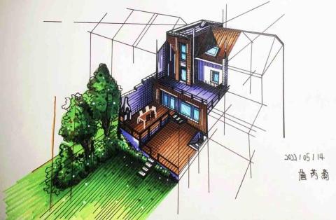 建築插畫設計師 - 建築插畫/代針筆/麥克筆