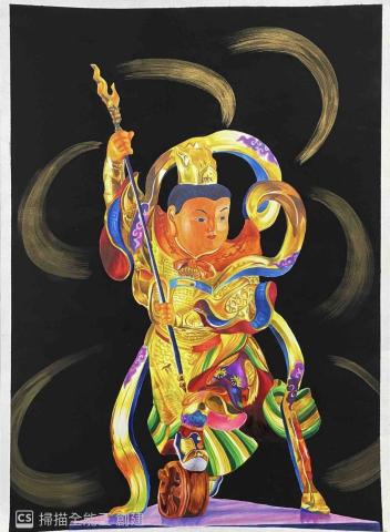 Momo老師繪畫教學 - 使用麥克筆+色鉛筆+廣告顏料等複合式媒材創作