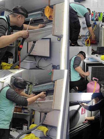 職匠專業空調 - 年前夜間盡快為客戶完成檢測保養