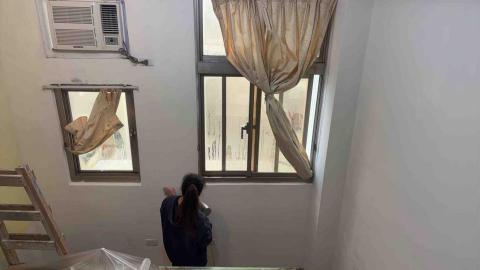 油漆職人阿國 - 桃園市龜山區套房發霉案場處理施工施工中