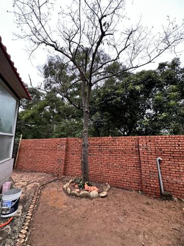 凱峰泥作 - 庭院圍牆砌磚