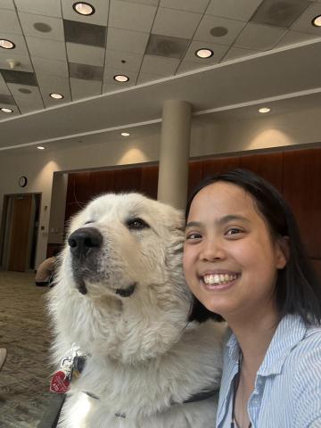 Jillian Wu - Jillian having fun playing with the service dog!