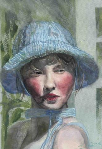 黃卉榆 - 水彩人像