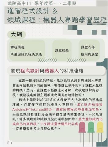 Tien - 過去撰寫的學習歷程檔案