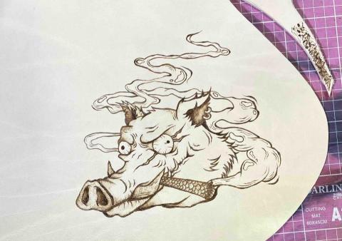 wJ.studio - 皮革插畫電燒/手作