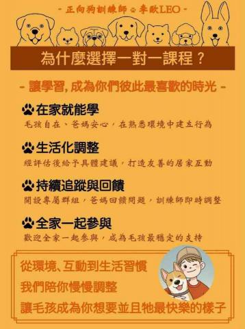 狗狗行為訓練師 - 李歐LEO - 選擇我的好處