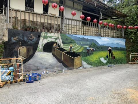 諦風工作室 - 石碇耳空龜福德廟外