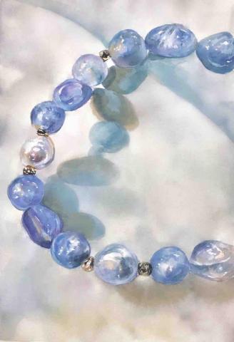 許詠宜 - 海 2023 水彩 39cm&times;27cm