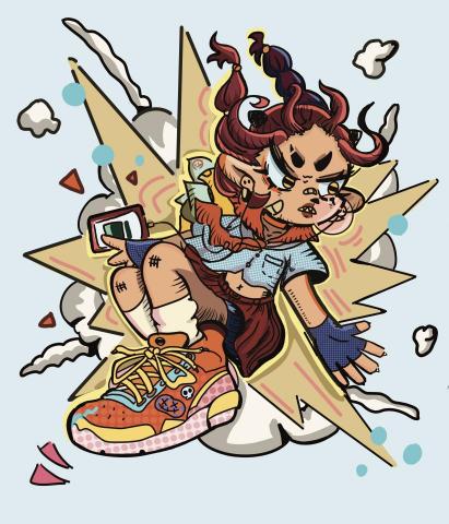 榴槤爺爺 - 卡通人物設計