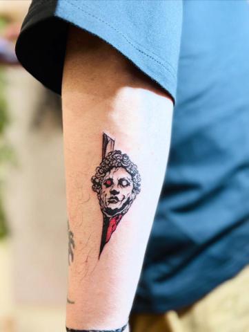 Flora_tattoo - 客人自備文字圖案