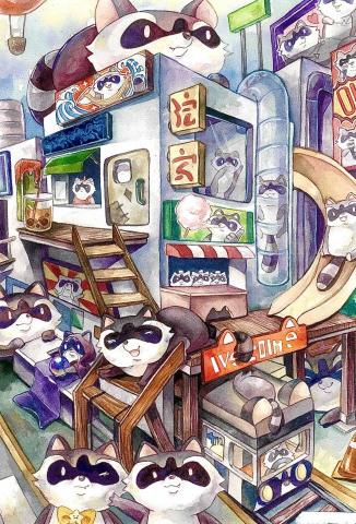 CHIKO - 滿版水彩插畫