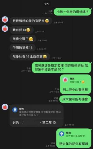 李沅宸｜北醫醫學 - 115學測，重考生去年數學10級分進步到今年15級分、總分58級（總分有通過去年成大醫門檻）