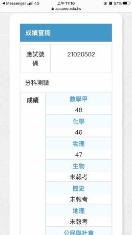 中興大學電機系三年級 - 分科測驗