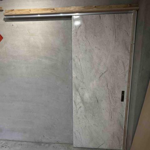 築家室內裝潢工程 - 訂做拉門系列- 材質類透心 搭配雙緩衝義大利軌道?