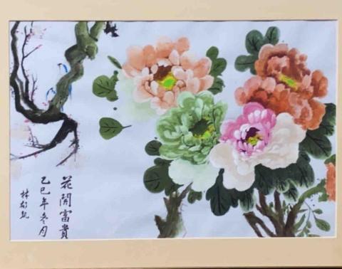 林家飯店 - 花開富貴 水彩