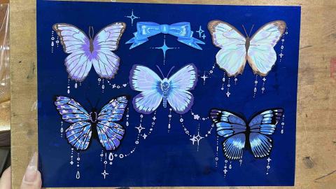 菇菇雞 - 委託彩繪插畫