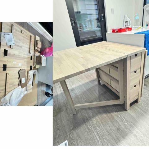 慶 傢俱組裝 - 新店 ikea可調式餐桌