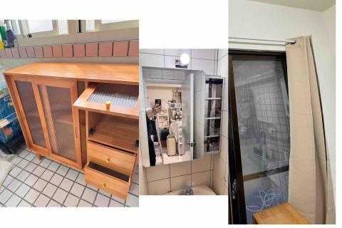 慶 傢俱組裝 - 大安區 門簾/浴室櫃安裝/淘 中型櫥櫃