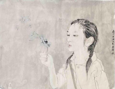 陳煒承 - ［水墨工筆畫人像］