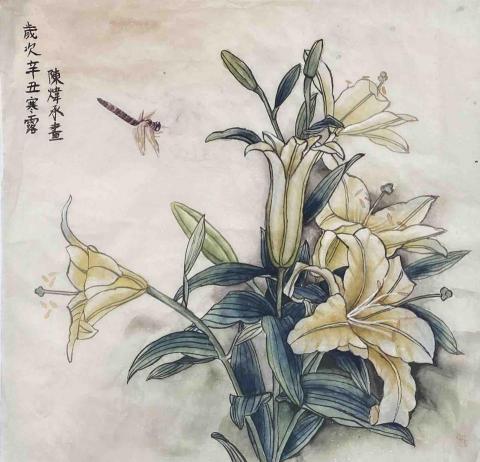 陳煒承 - ［水墨工筆花］