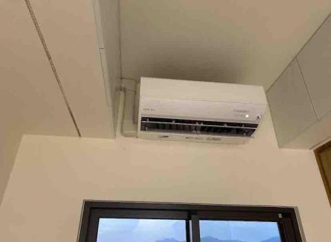 勝陽空調電器行 - 日本原裝三菱電機分離式冷氣室內機安裝與銅管修飾槽安裝