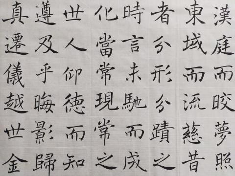 梁老師書法教學 - 雁塔聖教序