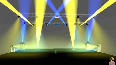 天旋地轉 工作室 - 燈光模擬